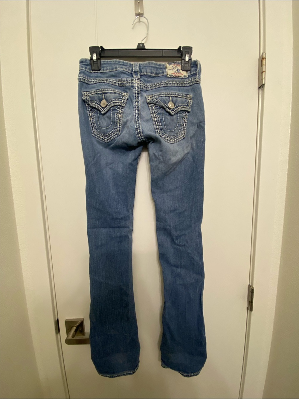 True Religion Women's Light Blue Flare Jeans - Picture 3 of 4